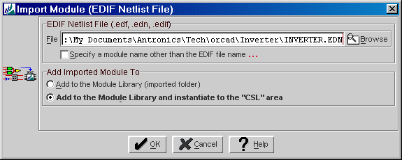 FastChip Import Module Dialogue